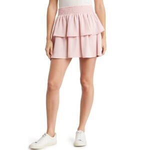 New ABOUND NORDSTROM Women's Pink Tiered Ruffle Mini Skirt Size M